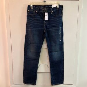 American Eagle Outfitters Dark Blue Straight Jeans